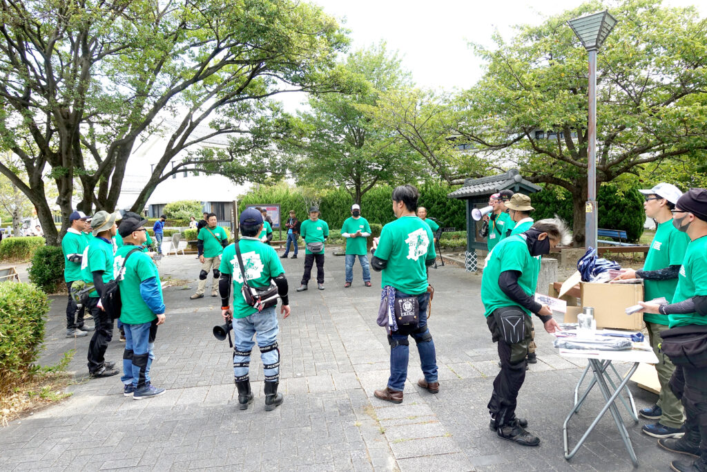 「道の駅 近江母の郷」啓発前